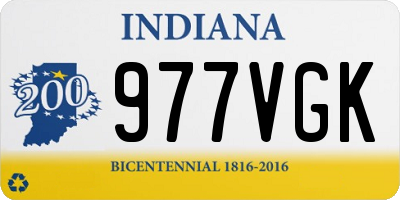 IN license plate 977VGK