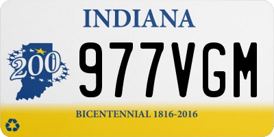 IN license plate 977VGM