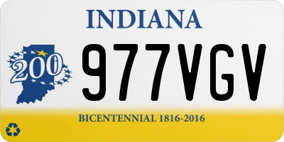 IN license plate 977VGV