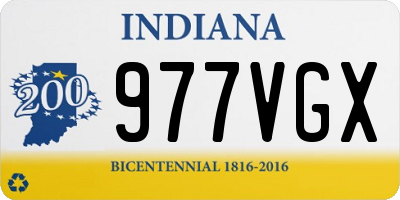 IN license plate 977VGX