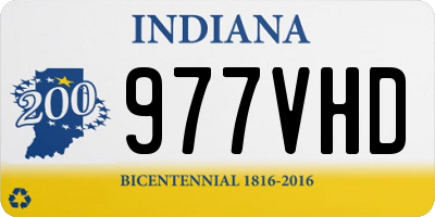 IN license plate 977VHD