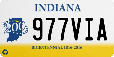 IN license plate 977VIA