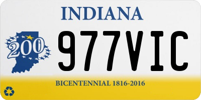 IN license plate 977VIC