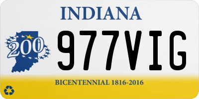 IN license plate 977VIG