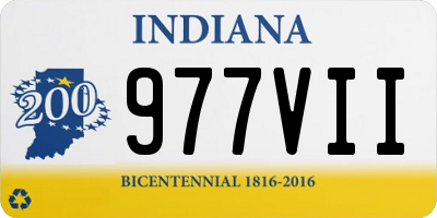 IN license plate 977VII