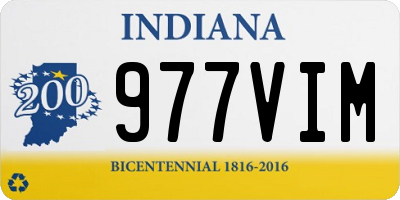 IN license plate 977VIM