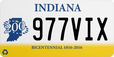 IN license plate 977VIX