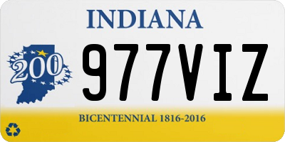 IN license plate 977VIZ