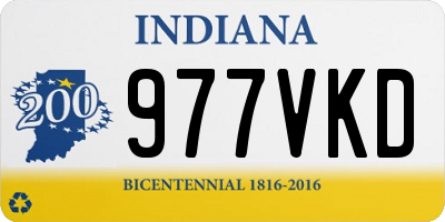 IN license plate 977VKD