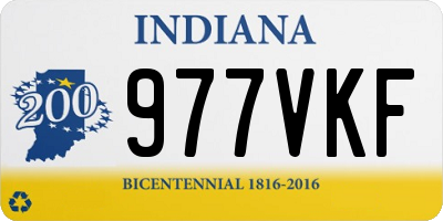 IN license plate 977VKF