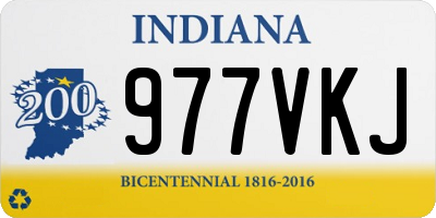 IN license plate 977VKJ