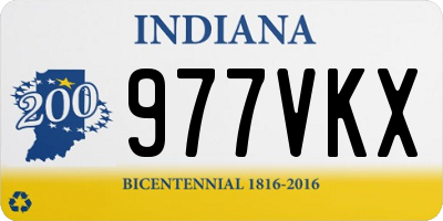 IN license plate 977VKX