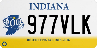 IN license plate 977VLK
