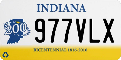 IN license plate 977VLX