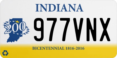 IN license plate 977VNX