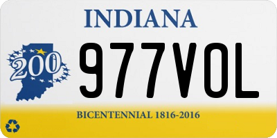 IN license plate 977VOL