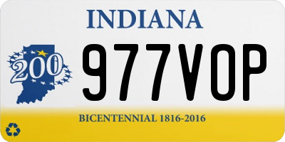 IN license plate 977VOP