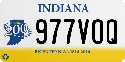 IN license plate 977VOQ