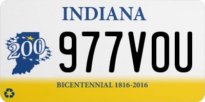 IN license plate 977VOU