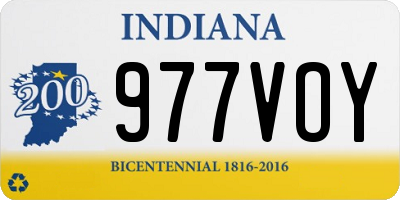 IN license plate 977VOY
