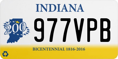 IN license plate 977VPB