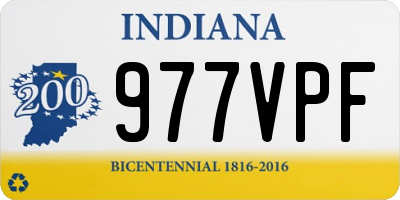 IN license plate 977VPF