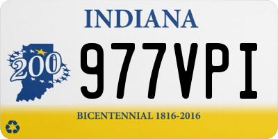 IN license plate 977VPI