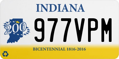 IN license plate 977VPM
