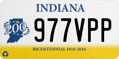 IN license plate 977VPP