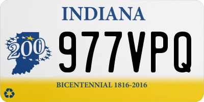 IN license plate 977VPQ