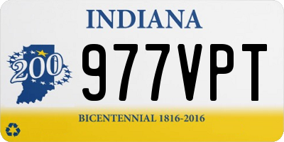 IN license plate 977VPT