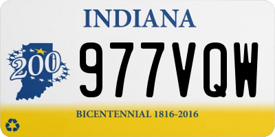 IN license plate 977VQW