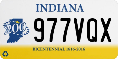 IN license plate 977VQX