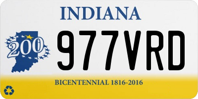 IN license plate 977VRD