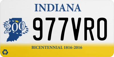 IN license plate 977VRO