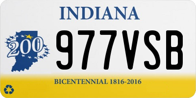 IN license plate 977VSB