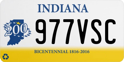 IN license plate 977VSC