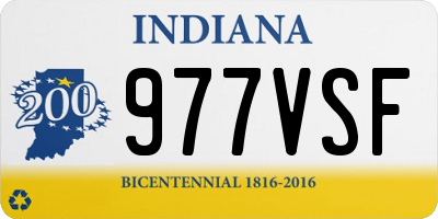 IN license plate 977VSF