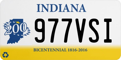 IN license plate 977VSI