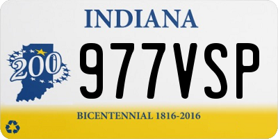 IN license plate 977VSP