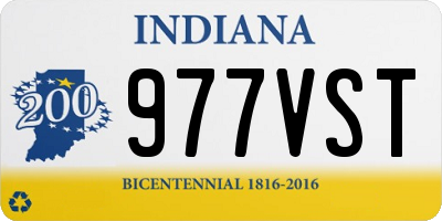 IN license plate 977VST