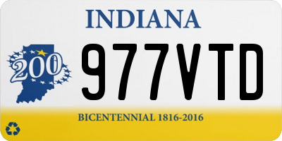 IN license plate 977VTD
