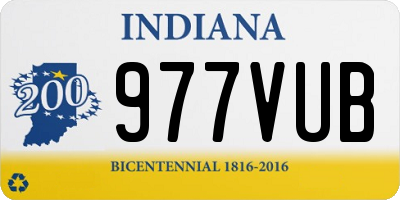 IN license plate 977VUB