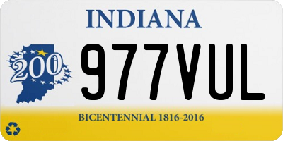 IN license plate 977VUL