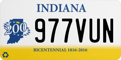 IN license plate 977VUN
