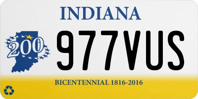 IN license plate 977VUS