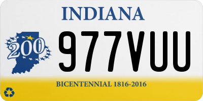 IN license plate 977VUU