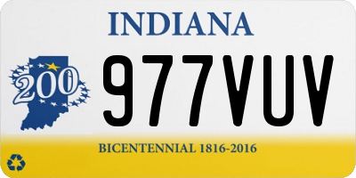 IN license plate 977VUV