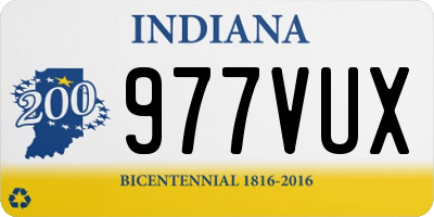 IN license plate 977VUX