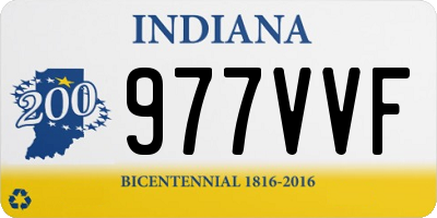IN license plate 977VVF